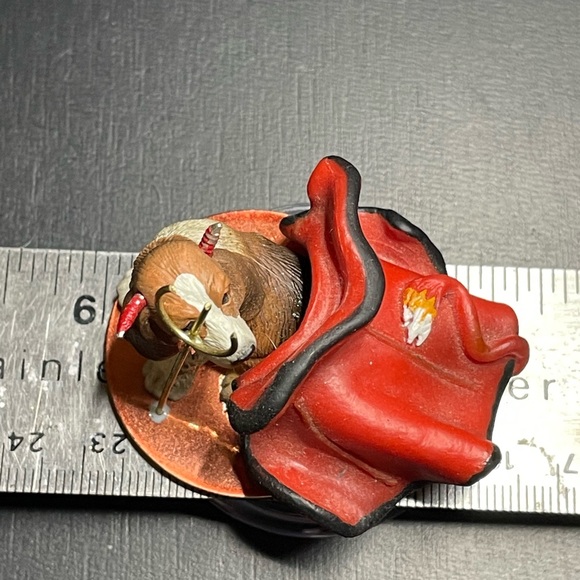 Tiny Ones Basset Hound Devil Costume Micro Miniature DTD-37 1991 Semi-Vintage - Picture 8 of 8